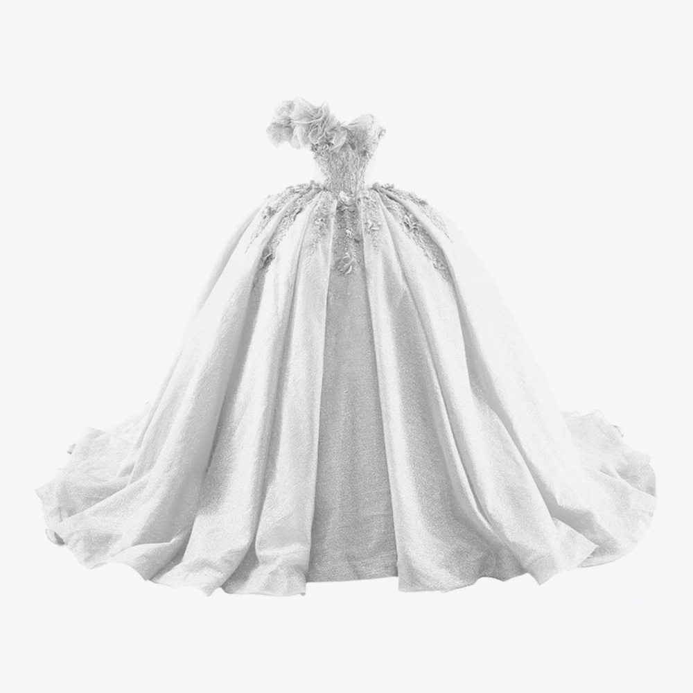 Elegant White Ball Gown